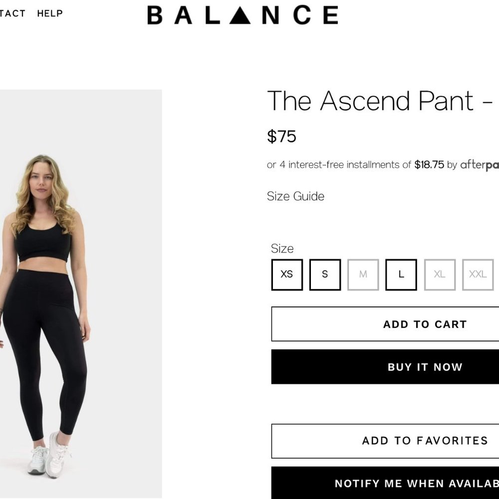 Balance Athletica Ascend Pant: Medium